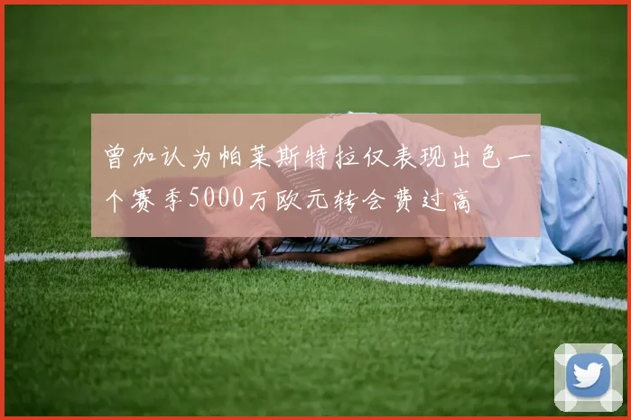 曾加认为帕莱斯特拉仅表现出色一个赛季5000万欧元转会费过高